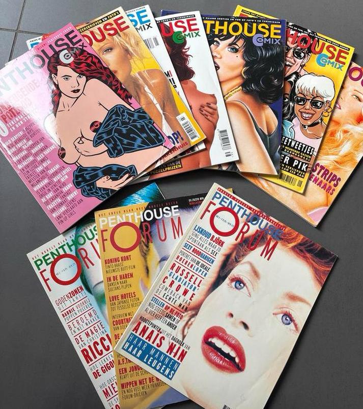 3 x Penthouse Forum en 7x Penthouse Comix magazines, Boeken, Ophalen of Verzenden, Gelezen, Overige typen