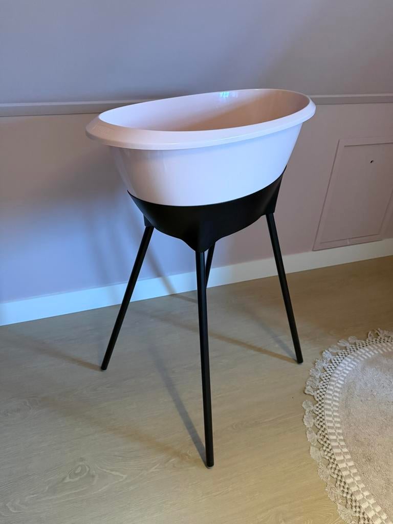 Roze Luma badje + standaard, Zo goed als nieuw, Badje, Standaard, Ophalen