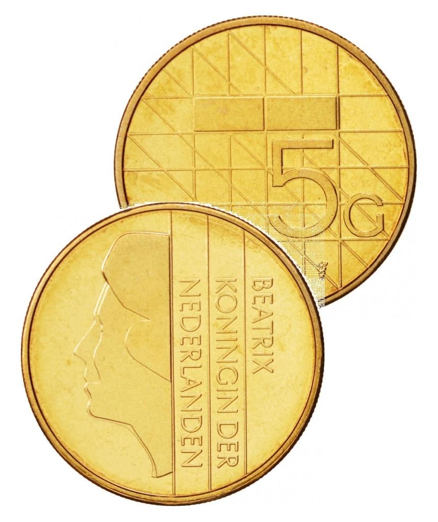 munt 5 gulden munt 1991 beatrix, Postzegels en Munten, Munten | Nederland, Ophalen of Verzenden, Koningin Beatrix, 5 gulden, Losse munt