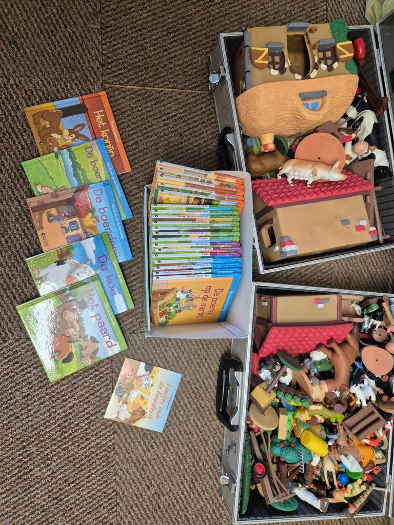 speel  boerderijdieren leerzaam met leesboekjes, Kinderen en Baby's, Speelgoed | Overig, Ophalen of Verzenden, Jongen of Meisje