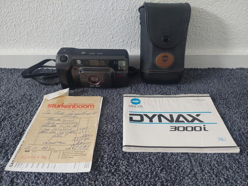 Minolta 3000i Fotocamera 35/80AF.
In nette staat., Ophalen of Verzenden, Overige soorten, Sony, 20x of meer