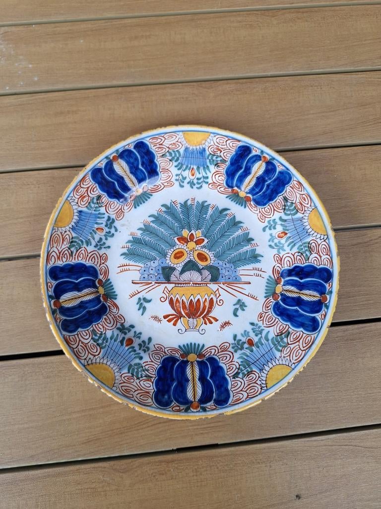 Oud Delfts Blauw Bord, Antiek en Kunst, Ophalen of Verzenden