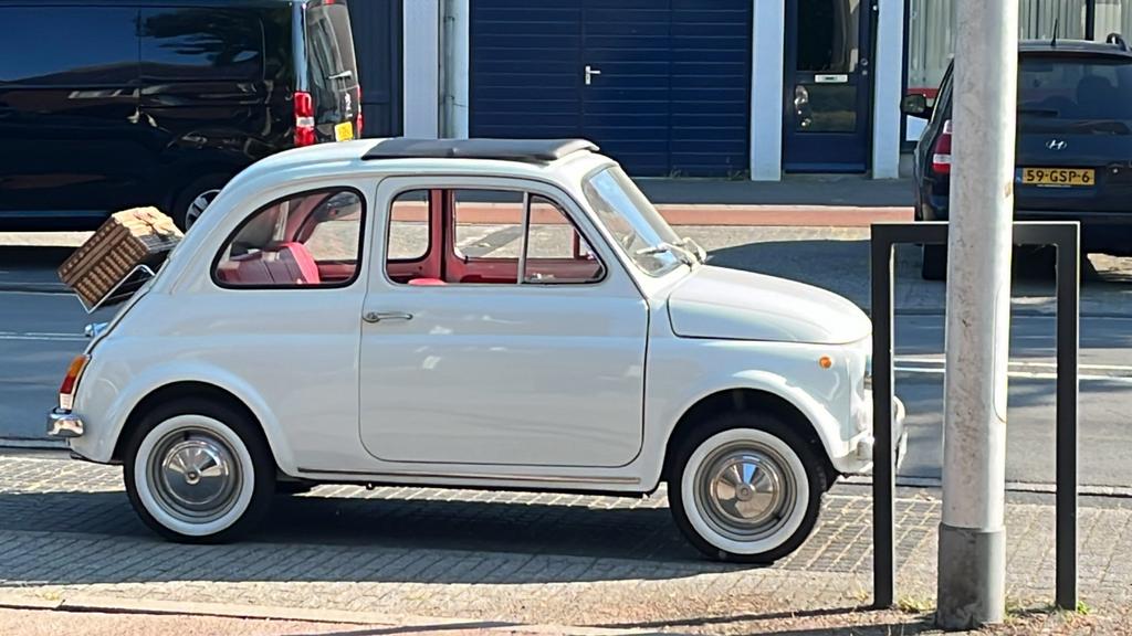 Oltimer Fiat 500 0.5 L 1969 Wit creme km stand 47500, 514 kg, 499 cc, Wit, Particulier
