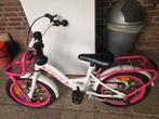 Amigo 16 inch meisjesfiets met rekje, Ophalen, Zijwieltjes, Amigo, 16 tot 20 inch