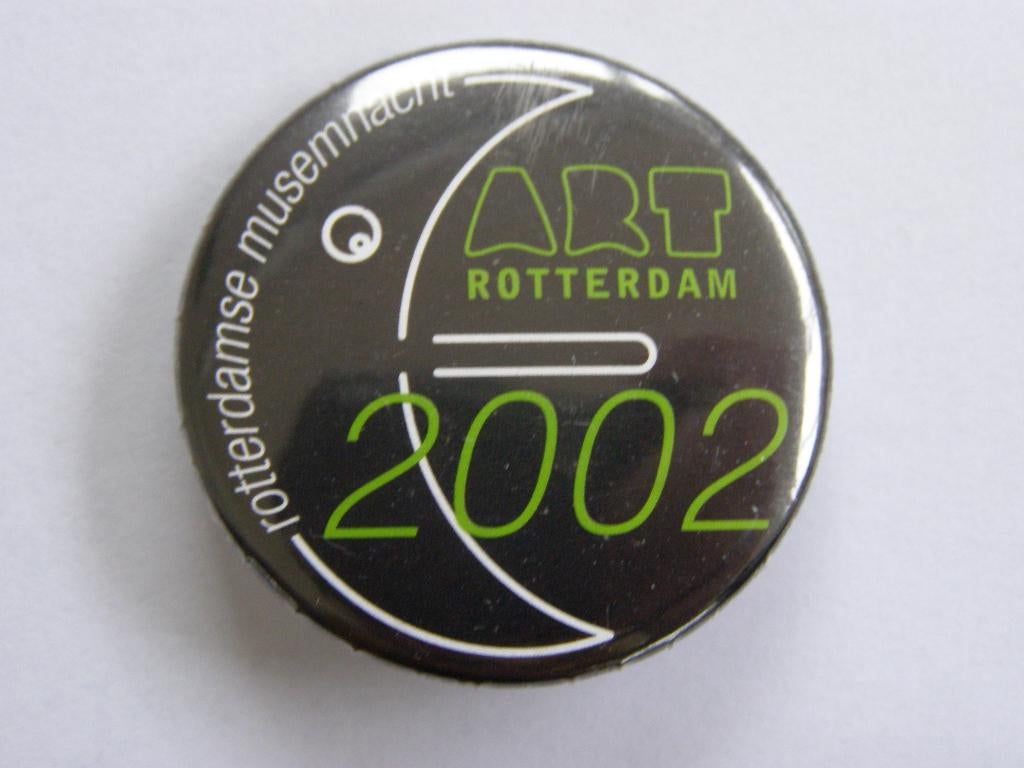 Button: ART Rotterdam 2002, Rotterdamse Museum nacht, Ophalen of Verzenden, Gebruikt, Overige onderwerpen, Button