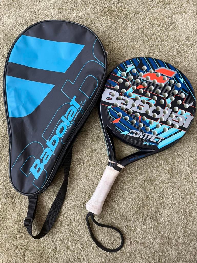 Babolat padel racket Contact – in goede staat + hoes, Ophalen of Verzenden, Gebruikt, Padelracket