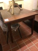 OUD TEAKHOUTEN TAFEL EETTAFEL 130 x 90 Schrijftafel, Ophalen
