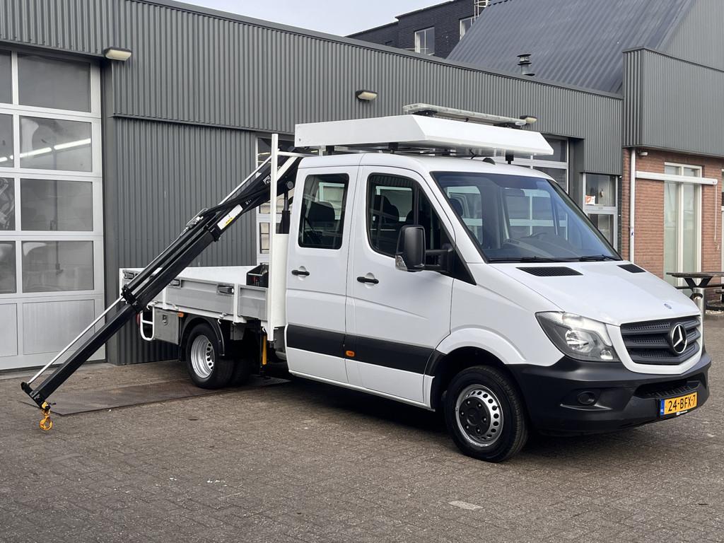 Mercedes-Benz Sprinter 513 CDI Hiab Laadkraan 018T Trekhaak, Automaat, Stof, 4 cilinders, Wit