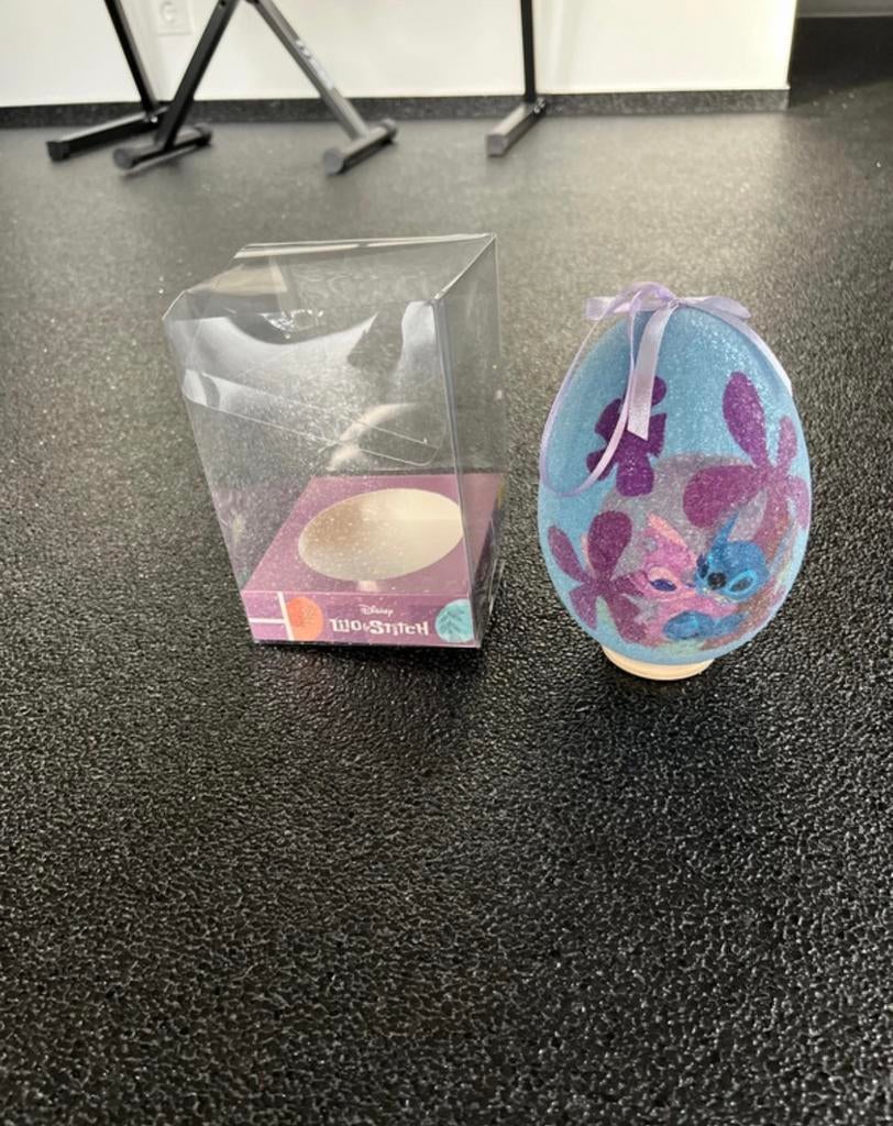 Disney stitch ei, paasei blauw, Verzenden, Overige figuren, Zo goed als nieuw, Beeldje of Figuurtje
