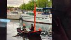 Zeilboot roeiboot motorboot met trailer klassieker, Watersport en Boten, Open zeilboten, Gebruikt, Staal, Overige typen, Ophalen of Verzenden
