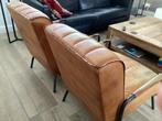 2 leren fauteuils te koop, Ophalen, Gebruikt, Eenpersoons, Minder dan 150 cm