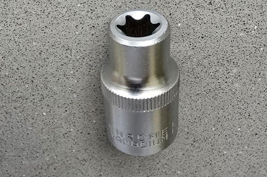 Nieuwe Ongebruikte Chrome Vanadium Torx E12 ½ Inch Dop, Ophalen of Verzenden, Nieuw