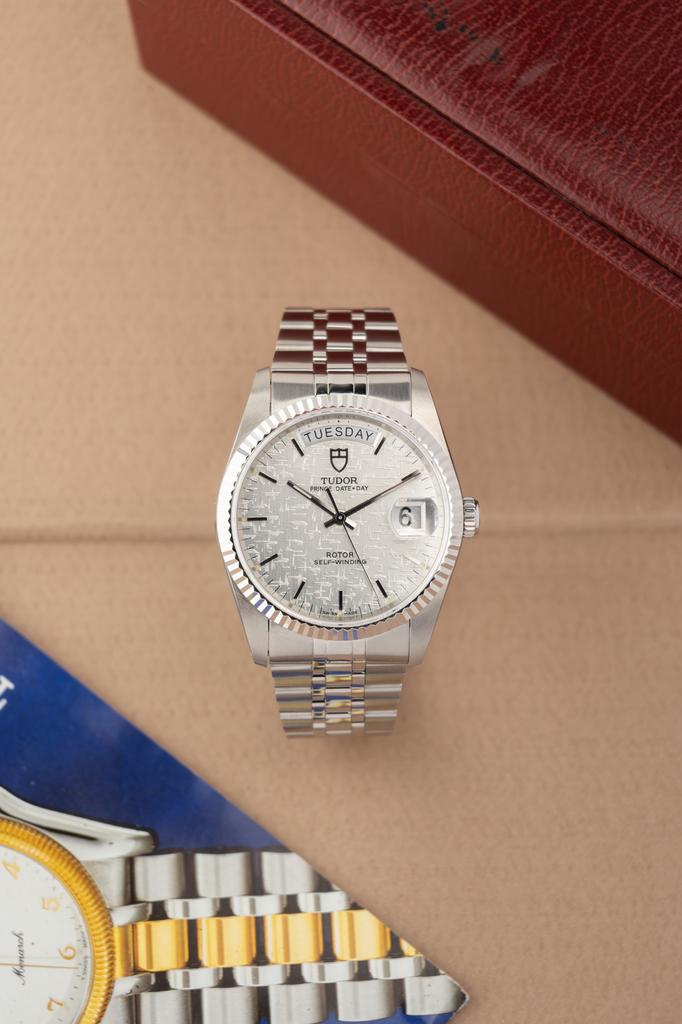 Tudor Date Day 36 / Nieuwstaat, Overige merken, Staal, Staal, Polshorloge