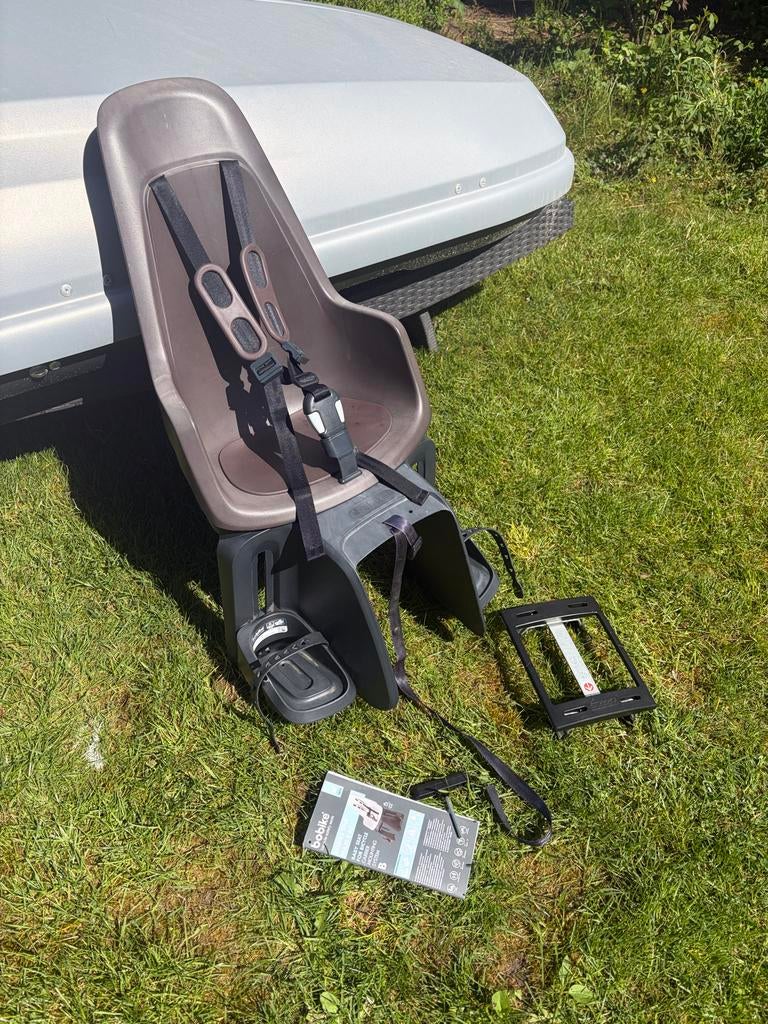 Bobike One Maxi E-BD fietszitje achterop in coffee brown, Ophalen, Achterzitje, 9 t/m 18 kg, Gebruikt