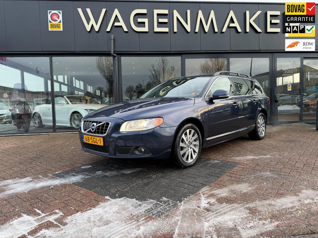 Volvo V70 1.6 T4 Limited Edition AUT|NAVI|Leder|HAAK|Goed OH, Gebruikt, Zwart, Blauw, 1600 kg