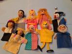 9 houten vingerpoppenkast popjes, Ophalen of Verzenden, Zo goed als nieuw, Pop