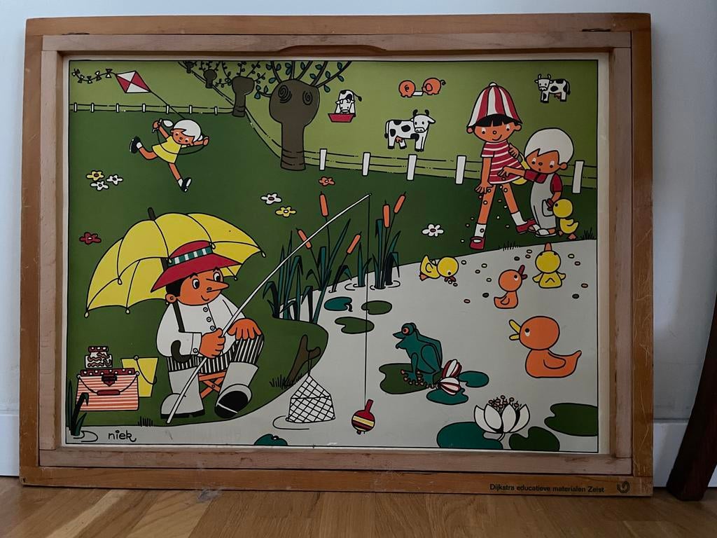 Vintage Dijkstra Educatieve Materialen Zeist Posters, Ophalen