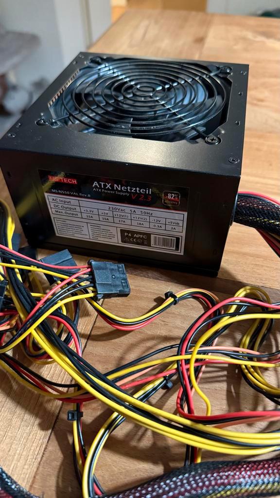 MS-TECH MS-N550-VAL rev.B ATX PC Voeding, Computers en Software, Interne voedingen, Gebruikt, Ophalen of Verzenden