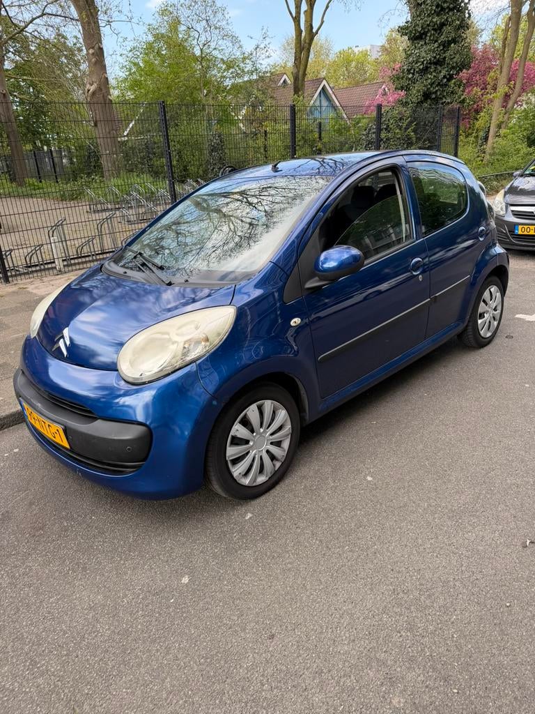 Citroën C1 1.0 5-DRS 2008 Blauw, Auto's, Voorwielaandrijving, Stof, Zwart, C1