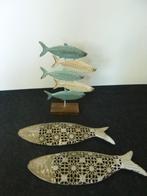 metalen vis standaard + 2 metalen vissen voor wand, nieuw, Ophalen of Verzenden, Nieuw