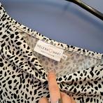 Helena Hart travelstof shirt 3/4 mouw creme zwart XS 45455, ., Zwart, Zo goed als nieuw, Korte mouw