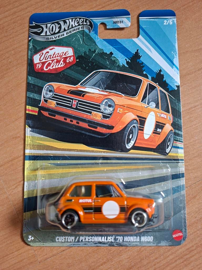 Hot Wheels '70 Honda N600 Silver Series, Ophalen of Verzenden, Nieuw, Auto