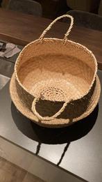 Handgevlochten Zeegras Mand - 45x36 cm, Huis en Inrichting, Woonaccessoires | Schalen en Manden, Mand, Rond, Nieuw, Ophalen of Verzenden