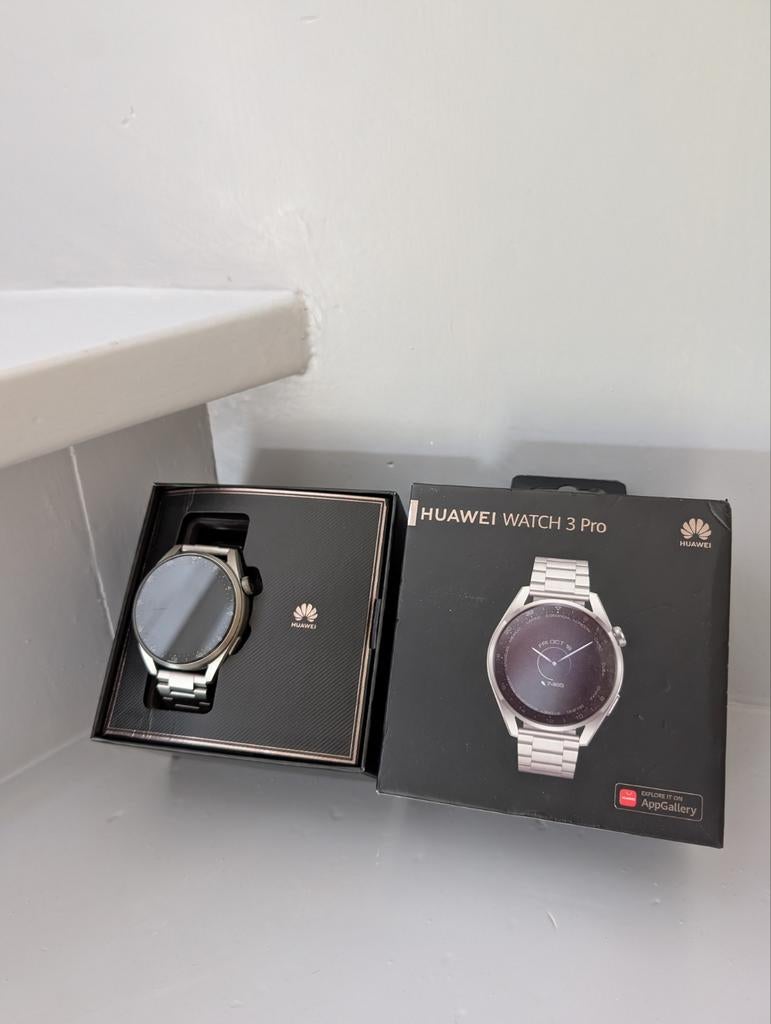 Huawei WATCH 3 Pro Elite, Ophalen of Verzenden, Gebruikt, Met scherm