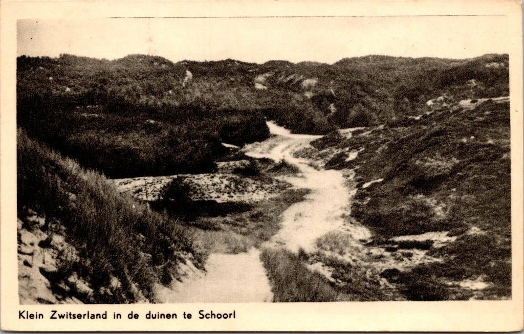 Schoorl - Klein Zwitserland in de Duinen (1957), Verzenden, 1940 tot 1960, Gelopen, Noord-Holland