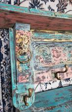 Boho/Houtsnijwerk/Kapstok/Ibiza/India/Hippie/Rek, Ophalen of Verzenden