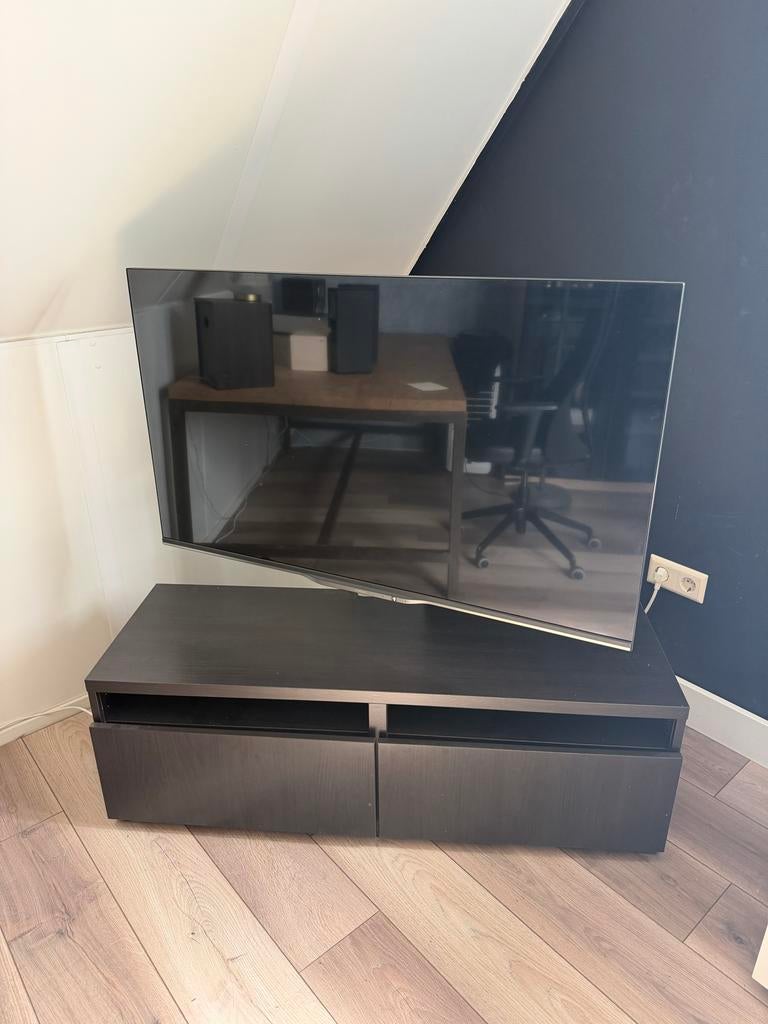 IKEA tv meubel met Philips TV (ideaal voor een starter), Ophalen, Gebruikt, 100 tot 150 cm, Minder dan 100 cm