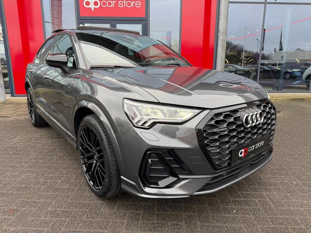 Audi Q3 Sportback 40 TFSI quattro S Edition /Panorama S- lIn, Automaat, Gebruikt, Zwart, 14 km/l