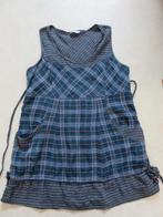 Blauw groen geruite tuniek, Blauw, Maat 46/48 (XL) of groter, Ophalen of Verzenden, Miss Etam