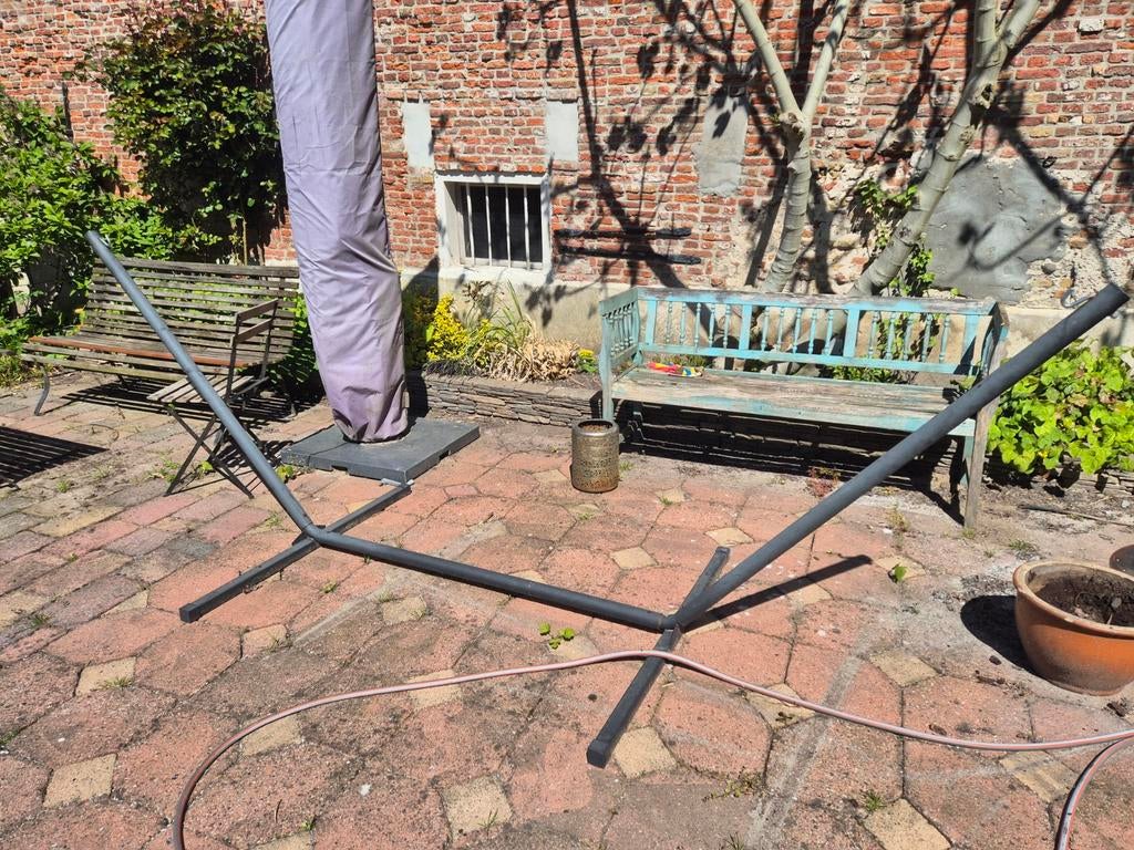 Standaard voor hangmat - Fatboy stijl, Tuin en Terras, Hangmatten, Ophalen, Gebruikt, Met standaard, Eenpersoons