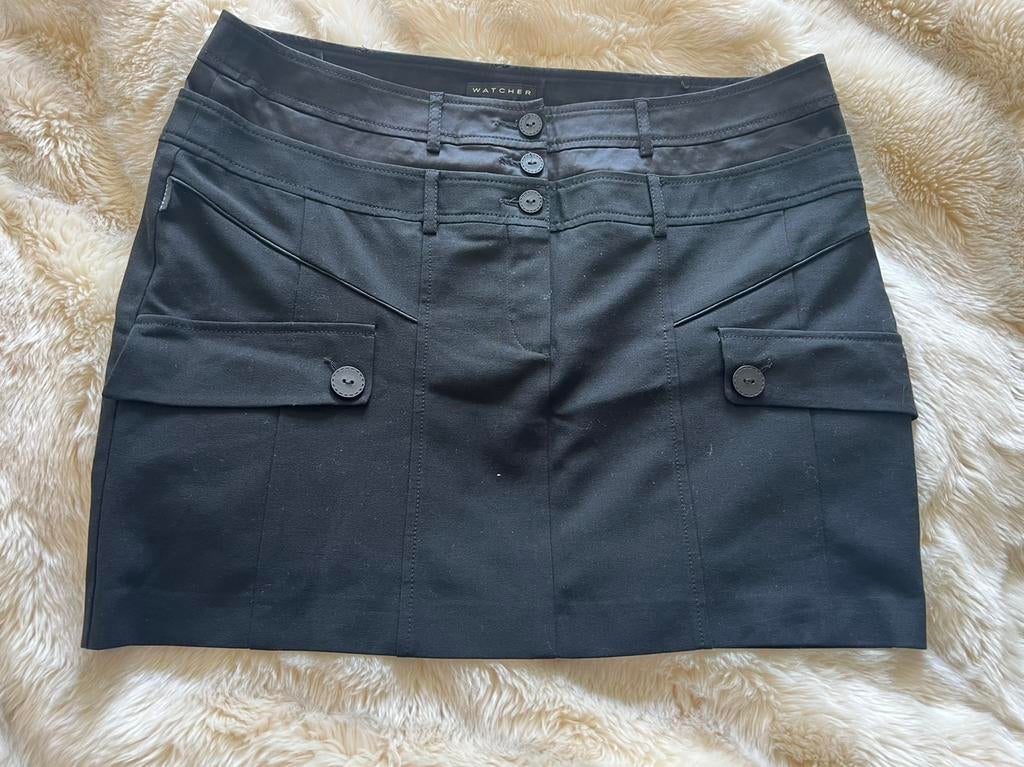 Watcher mooie korte zwarte rok/ maat 42, Kleding | Dames, Rokken, Verzenden, Zwart, Maat 42/44 (L), Nieuw