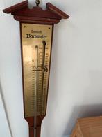 Antieke Torricelli Barometer - Houten Wandbarometer, Audio, Tv en Foto, Weerstations en Barometers, Ophalen, Gebruikt, Barometer