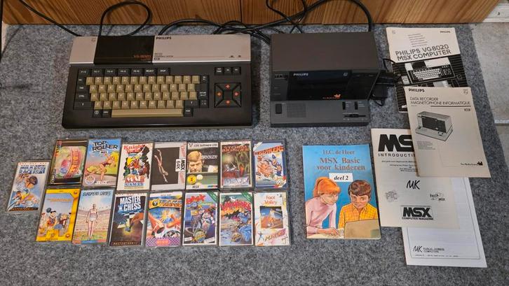 MSX Philips VG8020 computer, spellen, cassette drive defect?, Computers en Software, Vintage Computers, Ophalen