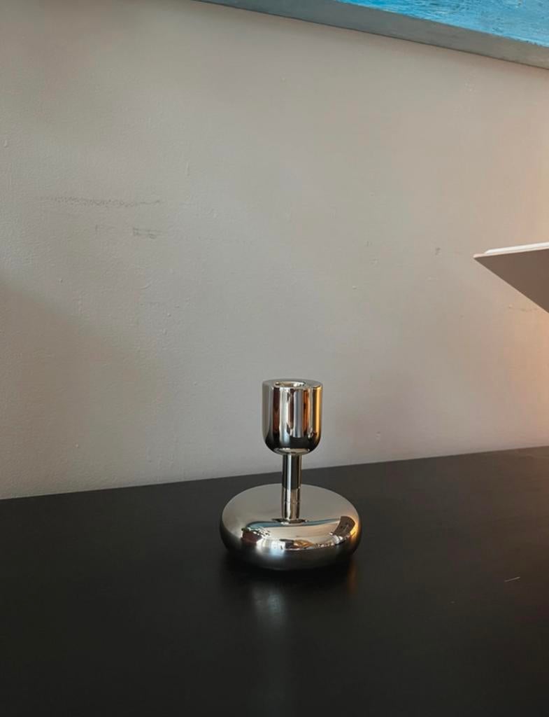 Iitala Nappula kaarsenhouder 107MM STEEL, Overige kleuren, Nieuw, Ophalen of Verzenden, Metaal