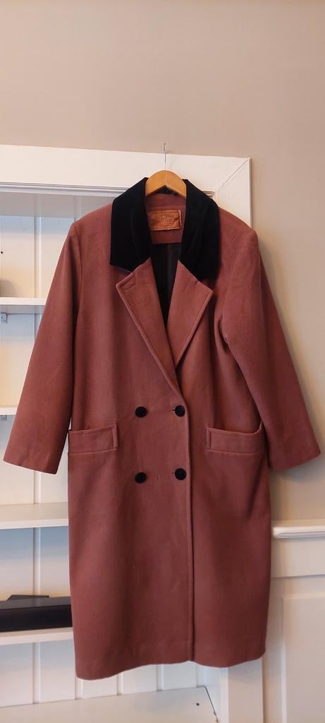 Vintage Wool & Cashmere jas – roestbruin – maat [M/L], Ophalen of Verzenden, Zo goed als nieuw, Maat 42/44 (L), Bruin