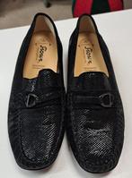 Sioux leren mocassins instappers zwart 6 H 39.5 wijd 50428, Sioux, ., Zwart, Nieuw