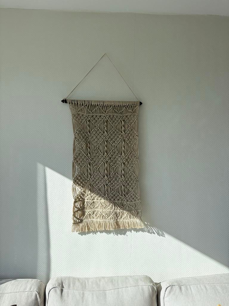Prachtig handgemaakt bohemian wandkleed, Boho, Zo goed als nieuw, Handgemaakt, Ophalen