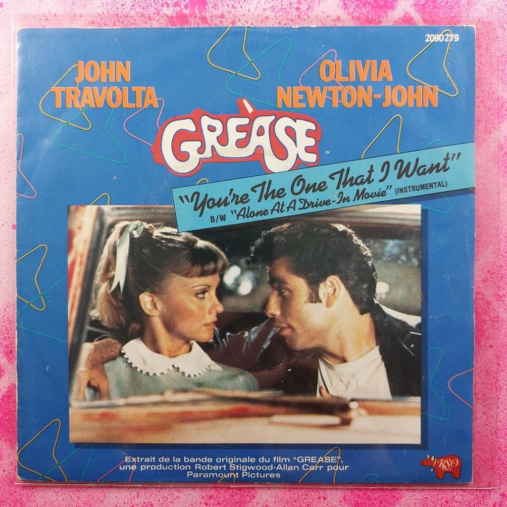 Grease Youre the one that i want single.              Star45, Cd's en Dvd's, Vinyl Singles, Gebruikt, 7 inch, Single, Ophalen of Verzenden