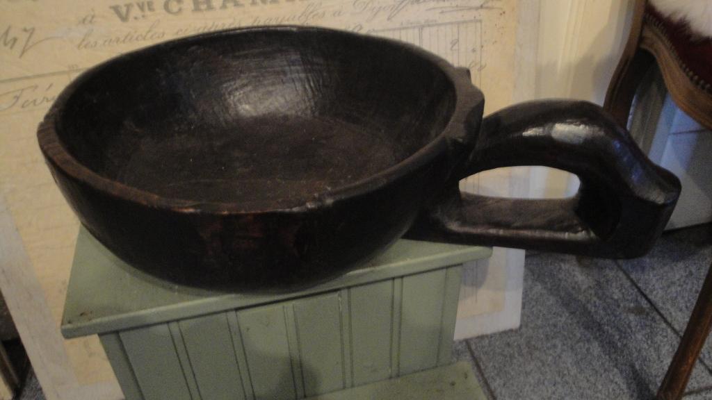 houten schaal india met een handvat, Ophalen of Verzenden