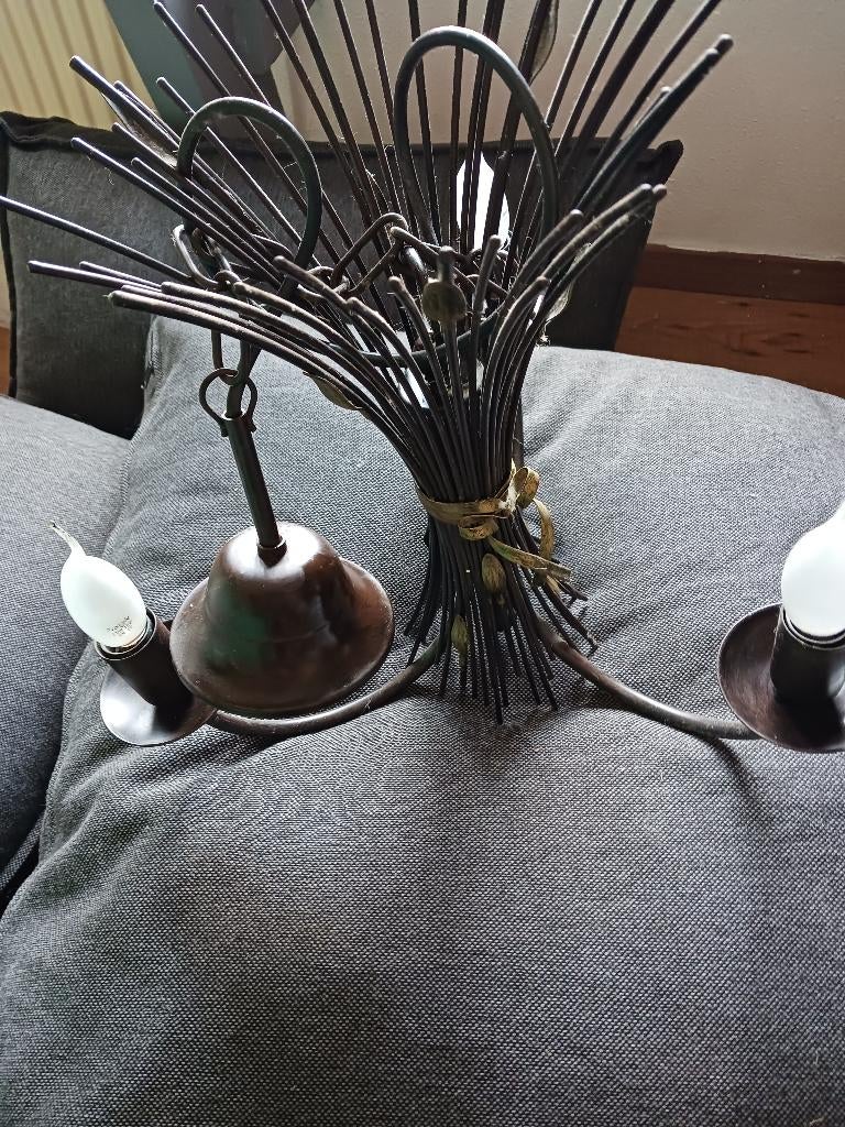 Hang lamp, Huis en Inrichting, Lampen | Hanglampen, Ophalen, Zo goed als nieuw, Metaal, Minder dan 50 cm