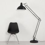 Zwarte vloerlamp - leeslamp, Huis en Inrichting, Ophalen, Gebruikt, Metaal, 150 tot 200 cm