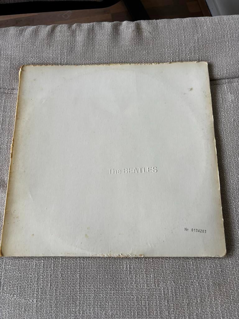 The beatles white album incl 4 foto’s, Cd's en Dvd's, Vinyl | Pop, Ophalen, Gebruikt, Dubbel-LP, 12 inch