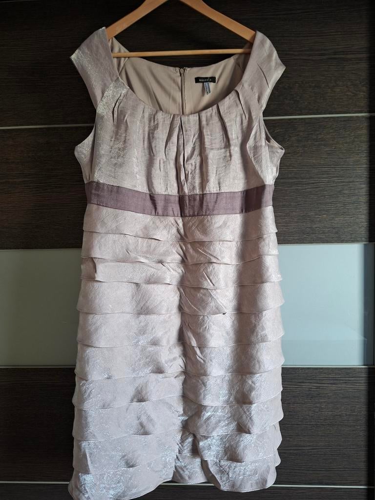 Cocktail jurk maat 46/48, Kleding | Dames, Jurken, Beige, Maat 46/48 (XL) of groter, Ophalen of Verzenden, Zo goed als nieuw