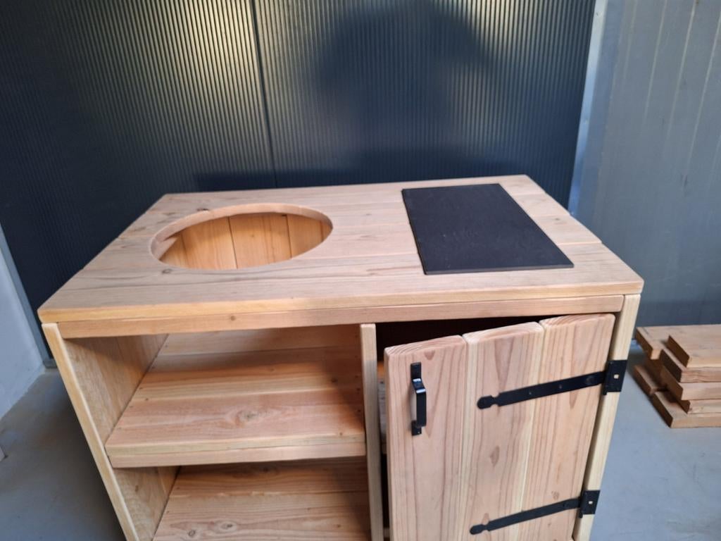Buitenkeuken Green Egg Kamado Grill boretti BBQ monolith🥩🍖, Ophalen of Verzenden, Nieuw, Houtskool