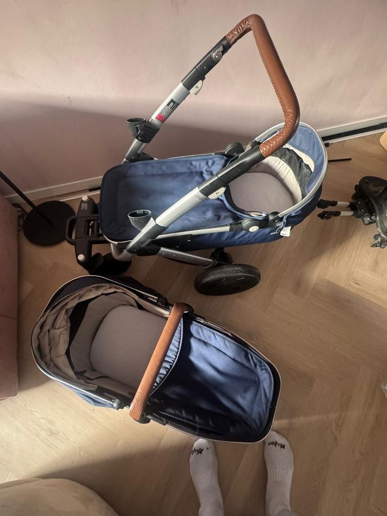 Joolz Geo 2 Duowagen met meerijdplankje, Gebruikt, Combiwagen, Verstelbare duwstang, Ophalen