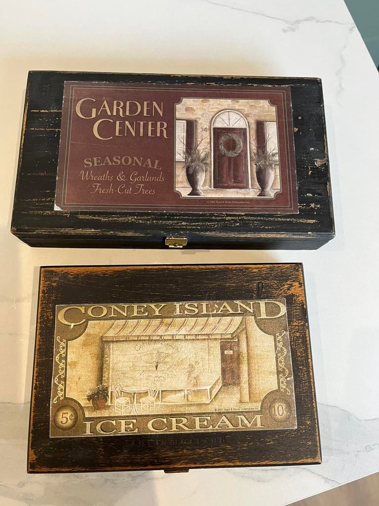 Houten kistjes, Ophalen